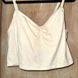 Aerie Bralette Coquette Cream Size XXL